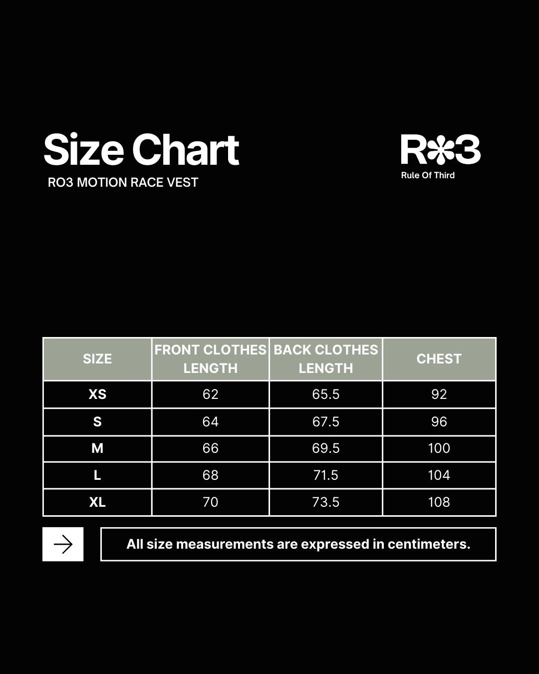 RO3 MOTION RACE VEST